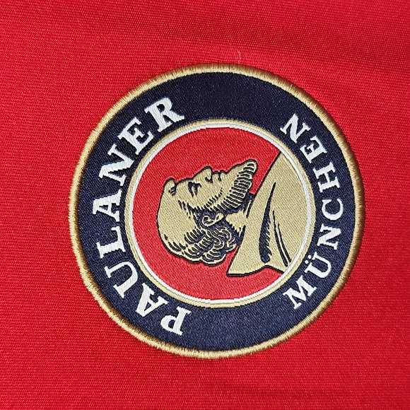 Paulaner Munchen Red and White Jersey T-Shirt Size XL - Picture 3 of 6